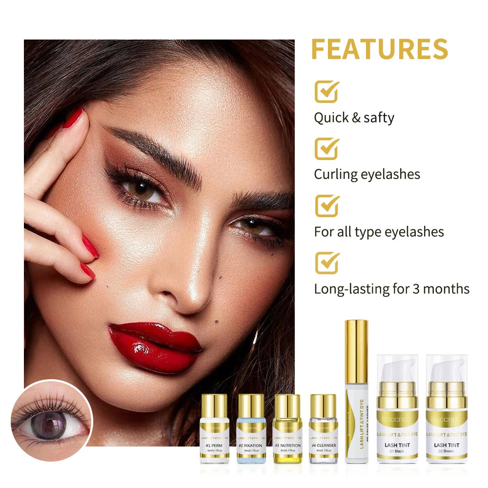 Brow Lamination & Lash Lift Tint Kit – Semi-Permanent Pro Set Brow & Lash Kit Oasis Select