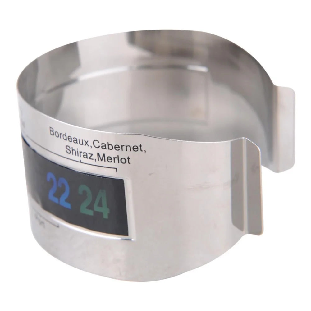 Clip-On Wine Bottle Thermometer | LCD Display | No Battery Wine Bottle Thermometer Oasis Select
