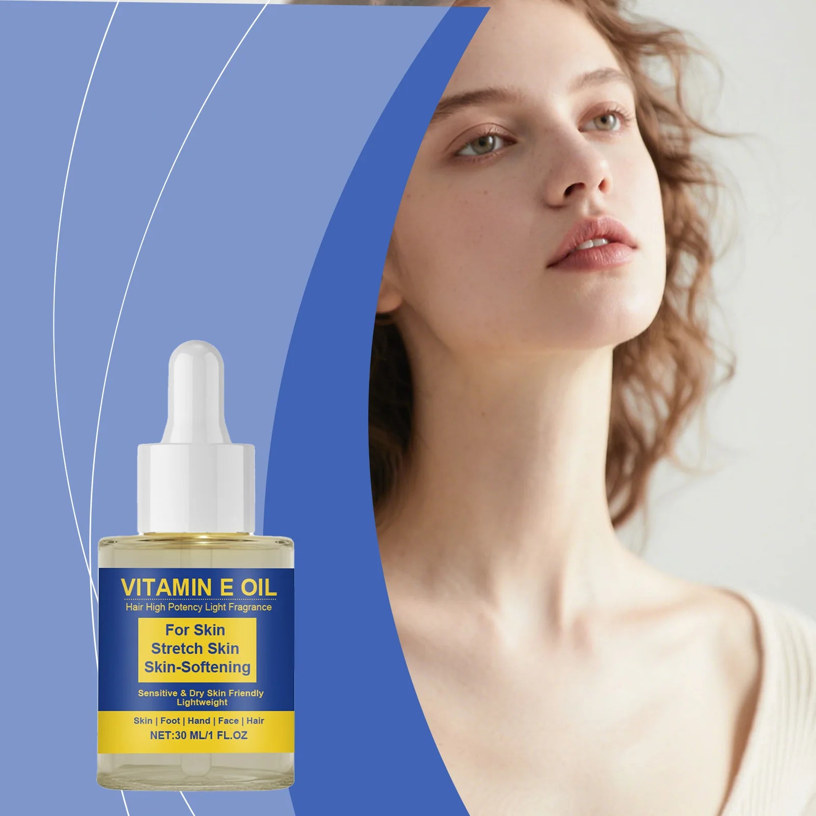 Vitamin E Body Oil – Moisturize Skin, Hands, Feet & Scalp Vitamin E Body Oil Oasis Select