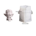 Prayer Angel Girl Flower Pot Mold Cheek-Resting Wreath Angel Prayer Flower Fairy Candlestick Plaster Silicone Mold Oasis Select B