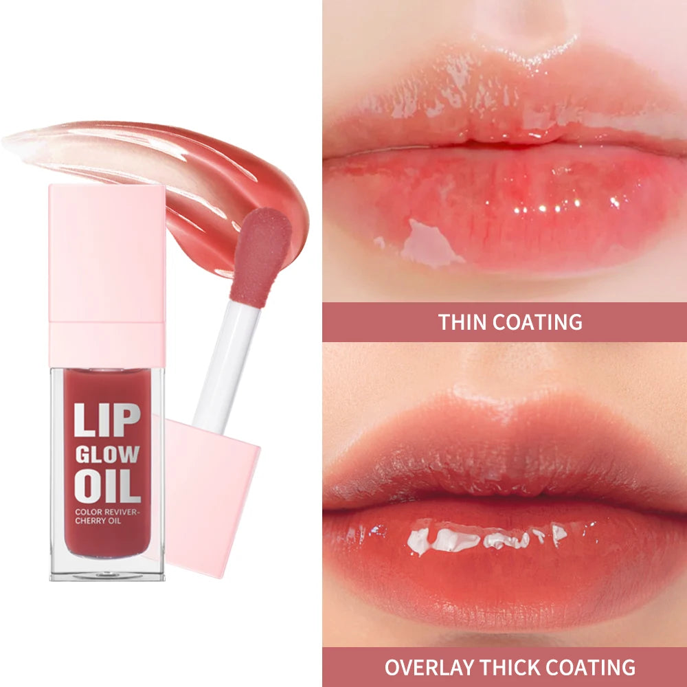 Moisturizing Lip Gloss Mirror Water Lip Glaze Nourishes Lips Liquid Lipstick Volume Lip Clear Lipgloss Women Lips Cosmetics Oasis Select