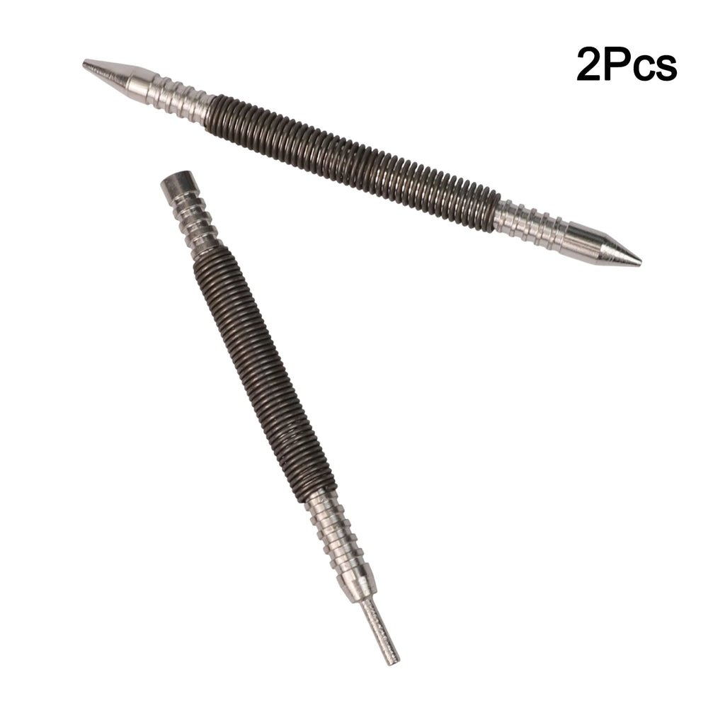 2pcs Spring Tool Hammerless Nail Set Center Punch Positioning Fixer 3500 PSI Hinge Pin Nail Woodwork Drill Bit Door Pin Removal Oasis Select 2pcs