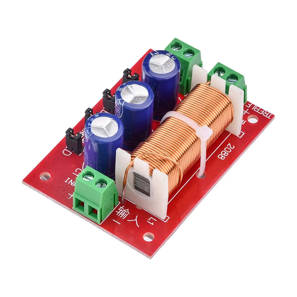 YLY-2088 2-Way Audio Speaker Crossover Filter Module 400W Full Range Adjustable Bass/Treble Frequency Divider No Welding Needed Oasis Select