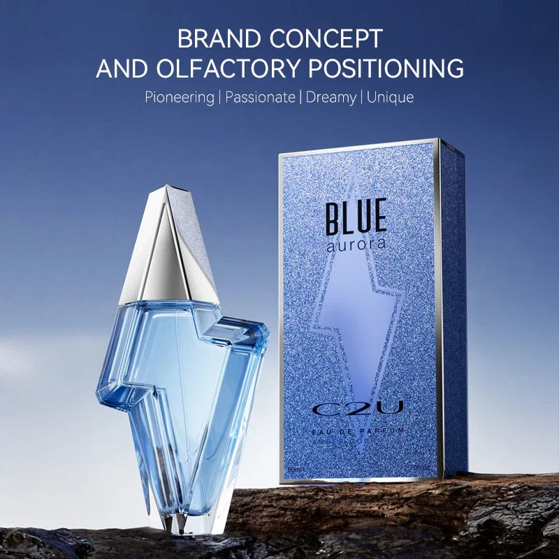 Angel Star Perfume Master-level Alien Eau De Toilette Women Elegant Charm Fresh Natural Vitality Dating Fragrance Spray Oasis Select lightning Blue 80ML
