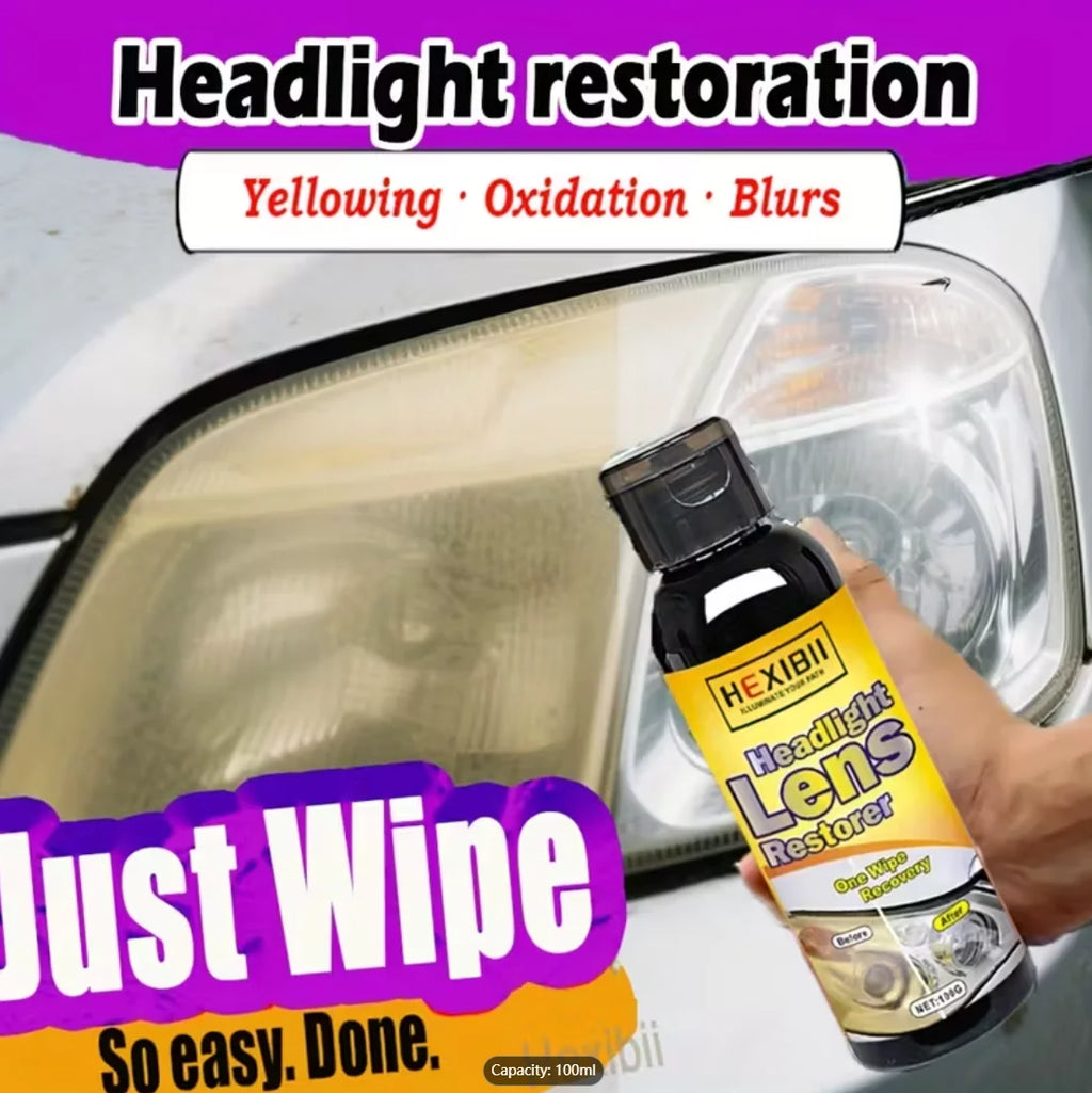 Car Headlight Restoration Fluid – Crystal Coating, Removes Haze Headlight Restoration Kit Oasis Select