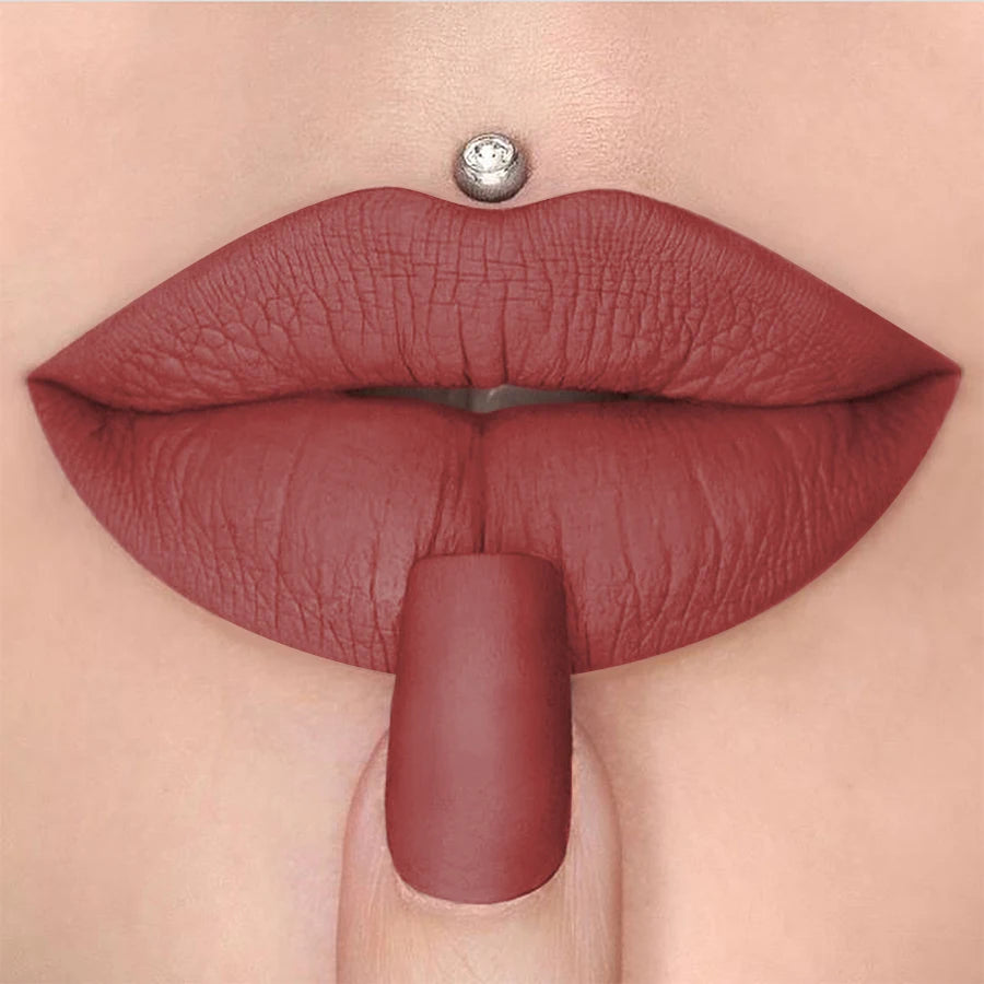 KAFURUX Matte Velvet Lipstick Pen – 15 Shades | Waterproof