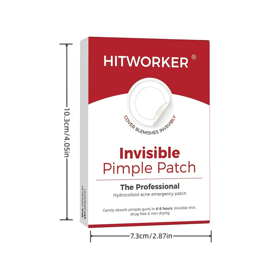 12/24/48 Hitwalker acne patches, hydrogel patches, 24-hour protection, invisible coverage, non irritating, suitable for sensitiv Oasis Select