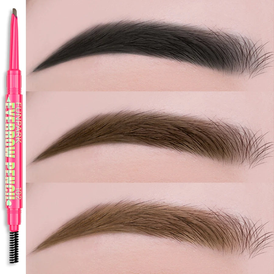 FUNPARK Waterproof Double-Ended Eyebrow Pencil – 5 Colors