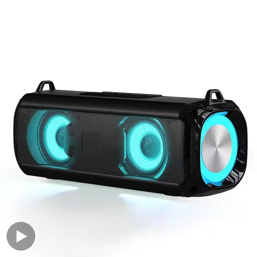 AyeBeau Portable Bluetooth Speaker RGB LED FM Radio Bass