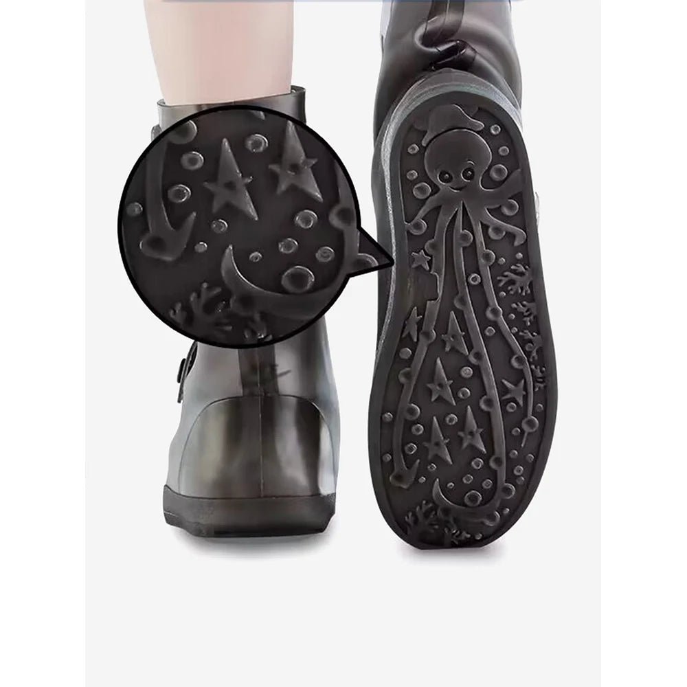 Silicone Waterproof Shoe Covers – Anti-Slip High-Tube Rain
