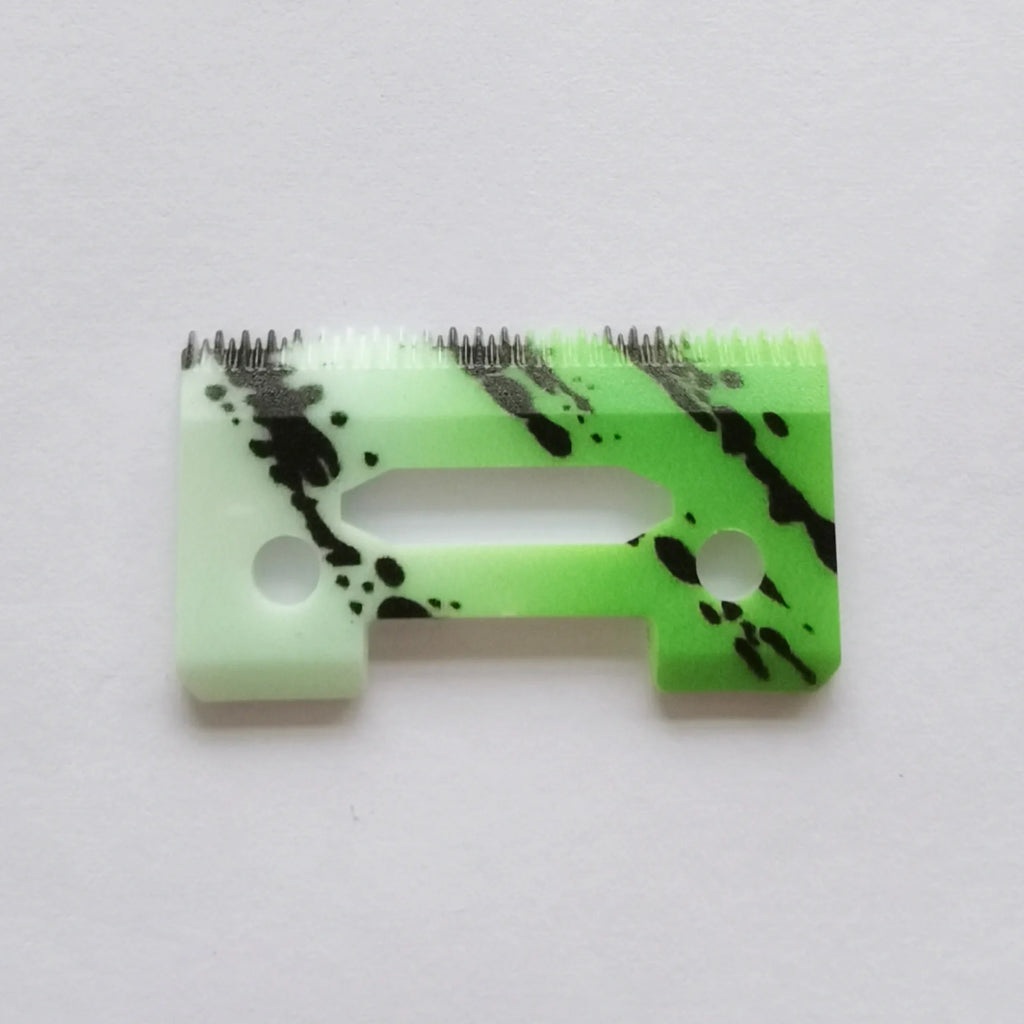 1/3/5Pcs Ceramic Clipper Blades Professional Head Replacement Barber Accessories Solid Color/Camouflage Color Ceramic Blade Oasis Select 110-WhiteGreen