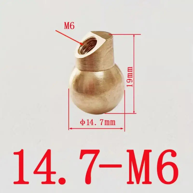 Machine Tool CNC Oblique Spray Brass Ball Coolant Nozzle Universal Ball Joint Flexible for Lathe Mill Cutting Oasis Select 14.7MM