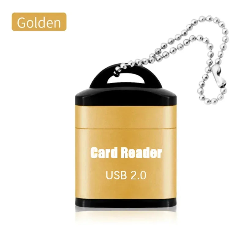 Mini High Speed USB 2.0 Card Reader TF Memory Card Adapter For Computer Desktop Laptop Notebooks USB Cartridge Oasis Select Gold 1pcs