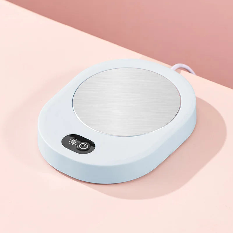 Cup Warmer Thermostatic Temperature for Coffee Milk Tea Water DC 5V USB Heating Pad Mug Heater For Home Office Desk Oasis Select blue