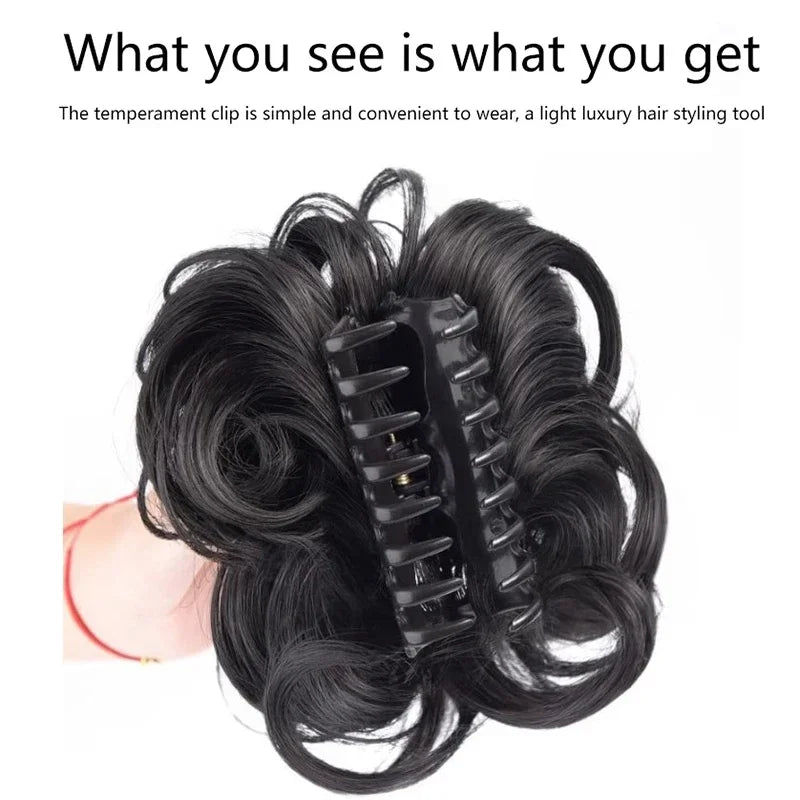 Messy Curly Synthetic Hair Bun Clip-In Hairpiece for Women Clip-In Hair Bun Oasis Select