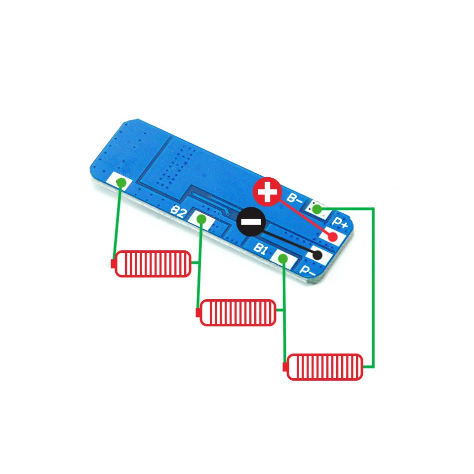 3S 12V 18650 10A BMS Charger Li-ion Lithium Battery Protection Board Circuit Board 10.8V 11.1V 12.6V Electric Oasis Select
