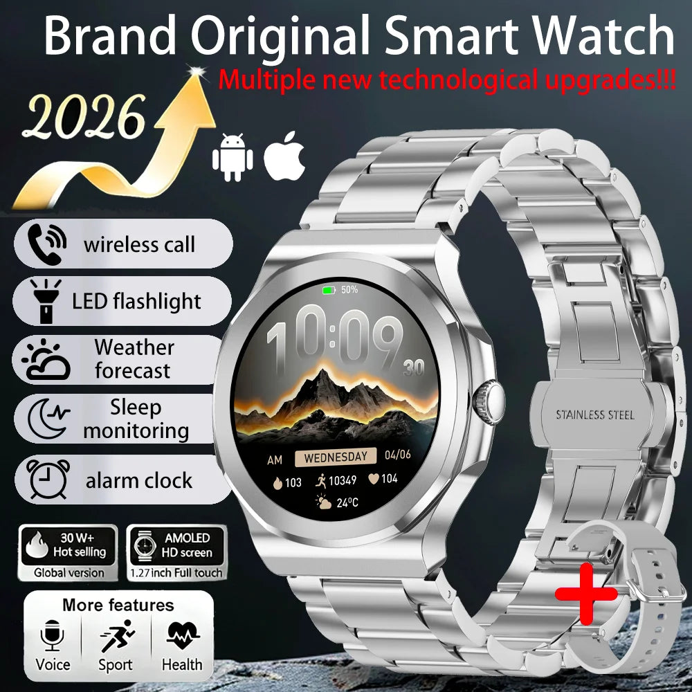 Rollstimi Smart Watch 1.27" AMOLED BT 5.3 Calling & LED Light