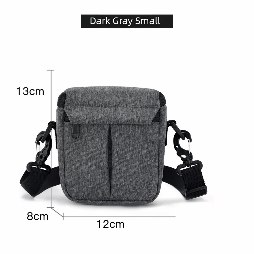 Protective Bag Camera Bags Single-Shoulder Waist Pouch DSLR Pouch Carring Case Lightweight Camera Lens Case For Photographic Oasis Select Dark grey small