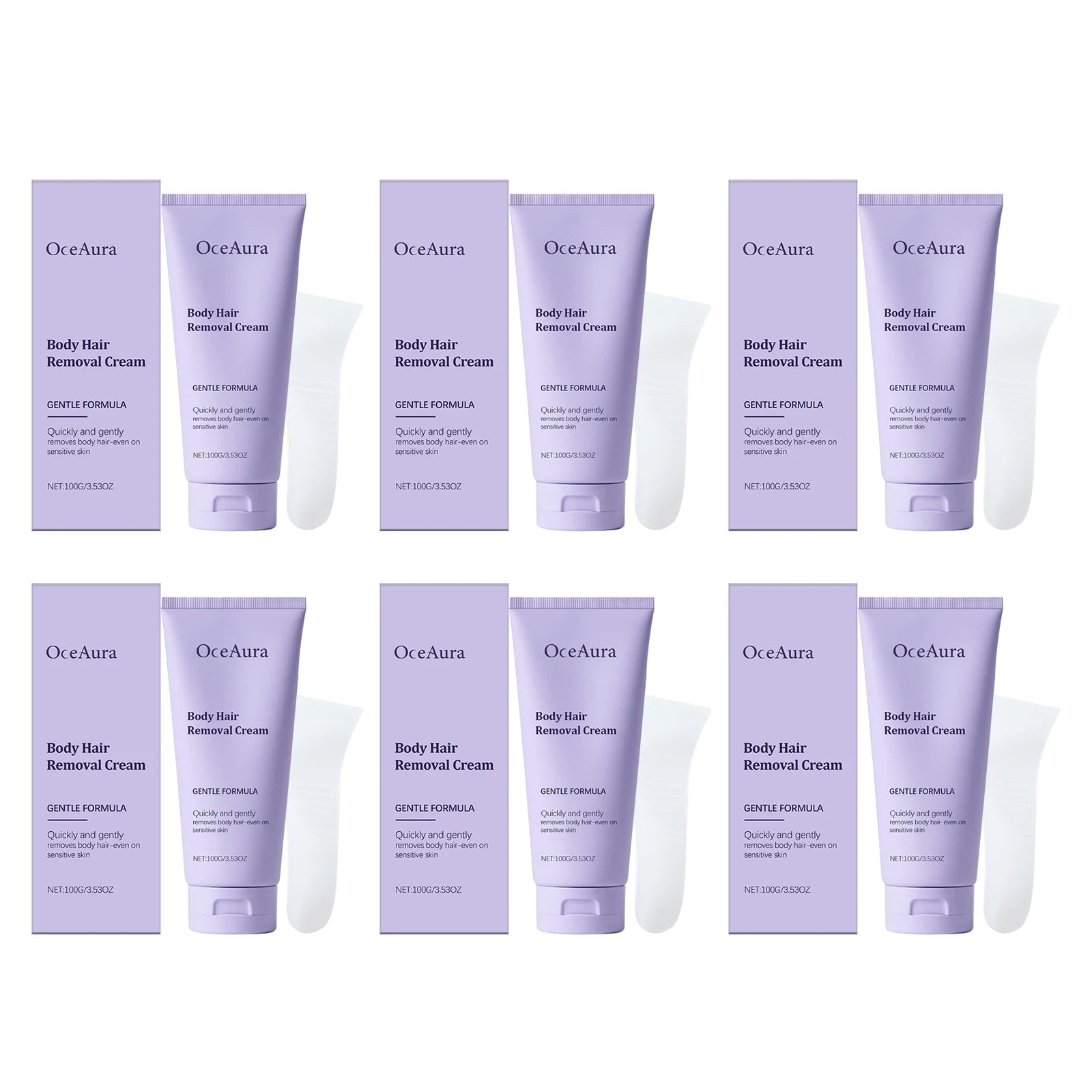 OceAura Painless Hair Removal Cream – Body, Legs & Underarm Hair Removal Cream Oasis Select 600g boxed