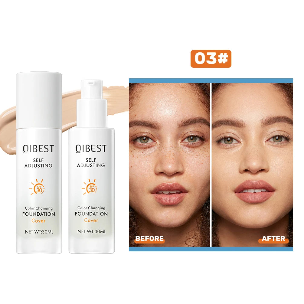 QIBEST Color Changing Foundation SPF 30+ | Hydrating Long Wear
