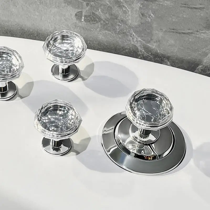 Toilet Flush Button Toilet Flusher Button Press Rhinestone Pattern Toilet Water Tank Button Pusher Nail Protection Toilet Helper Oasis Select