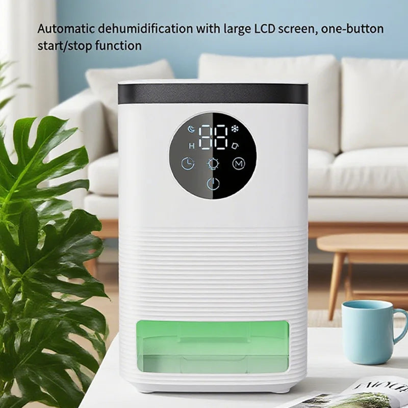 URGGU Mini Smart Dehumidifier – Silent, 1400ml, LED Display