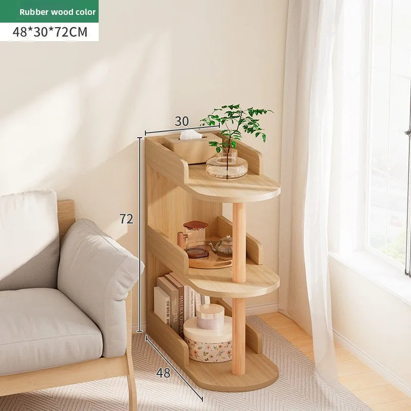 Multi-functional Bedside table Small storage cabinet Bedroom bedside very narrow crevice Small cabinet Oasis Select 3 layers D