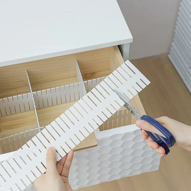 Household Drawer Separator Board Adjustable Cabinet Divider Multi-grid Storage Organizer for Underwear Socks Sundries Oasis Select