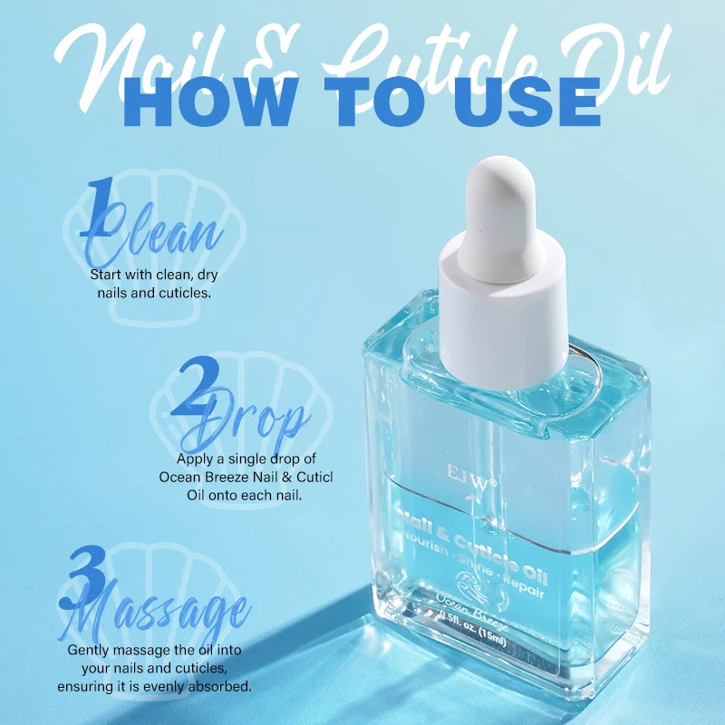 Ocean Breeze Cuticle Oil – Repairs & Strengthens Nails Overnight Cuticle Oil Treatment Oasis Select
