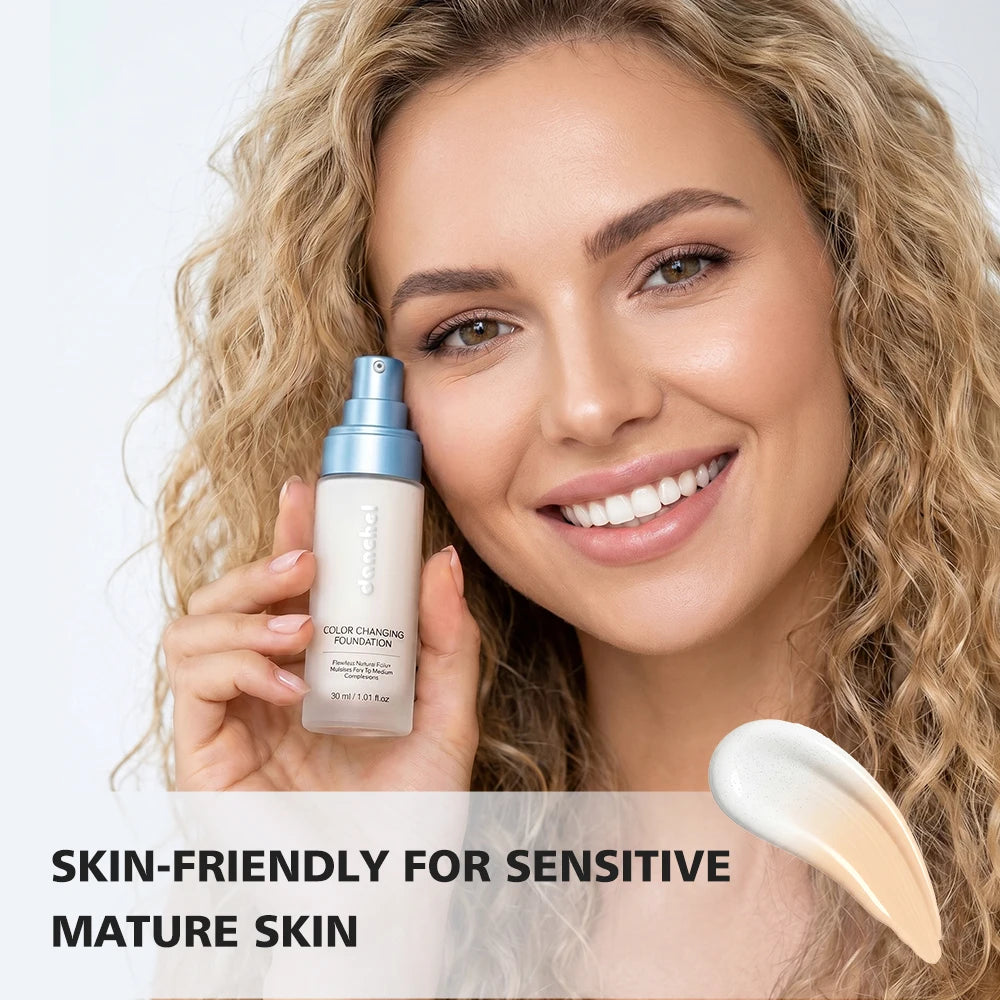 Color Changing Liquid Foundation Matte Full Coverage Concealer Waterproof Oil Control Long Lasting Face Nude Makeup Base Oasis Select