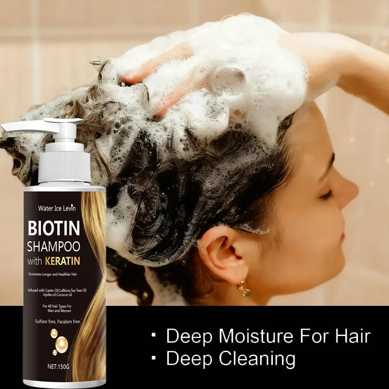 Biotin Keratin Shampoo – Jojoba & Coconut Oil, All Hair Types Biotin Keratin Shampoo Oasis Select