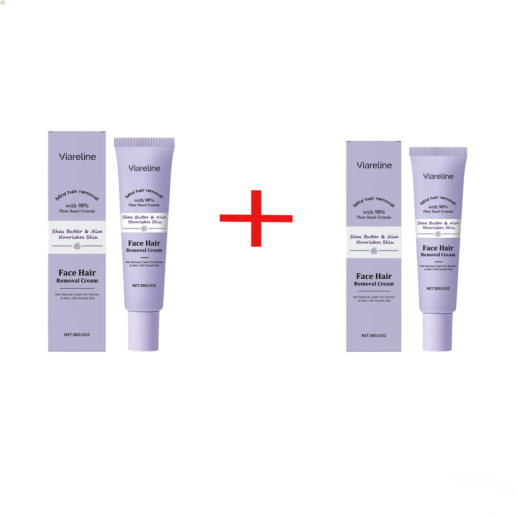 VIARELINE Facial Hair Removal Cream Inhibit Hair Growth Deeping Hydration Relieve Discomfort Shrink Pores Skin Depilatory Cream Oasis Select 30g Boxed X2 PCS