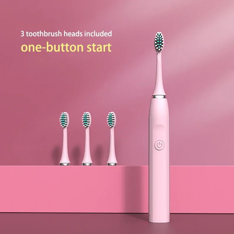 URGGU Ultrasonic Electric Toothbrush USB Rechargeable Set