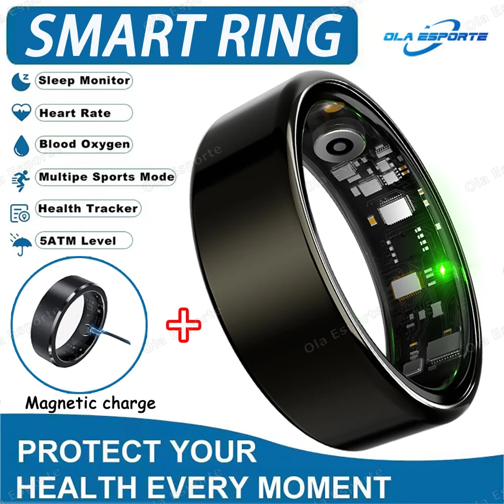 Smart Ring – Heart Rate, Sleep & SpO2 Tracker | IP68 5ATM