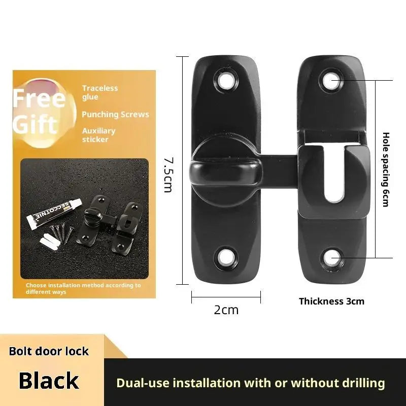 Zinc Alloy 90° Sliding Door Latch | Luminous Barn Gate Bolt