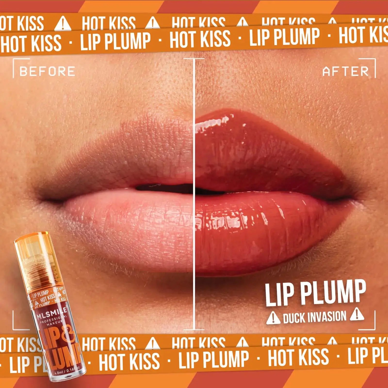 MLSMILE Mirror Lip Gloss Plumping Oil – Cute Duck, 4.8ml