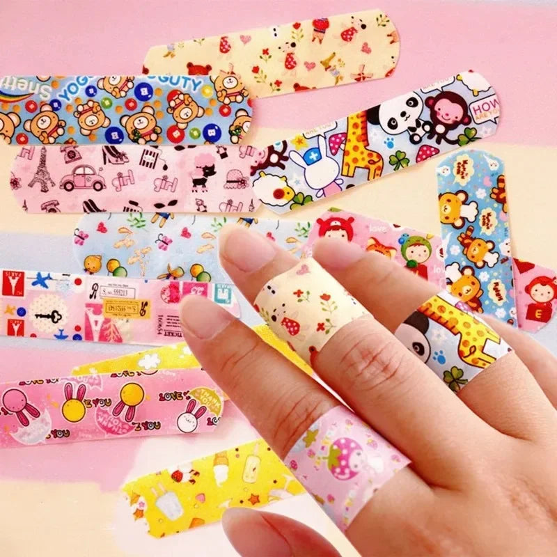 Cartoon Animal Pattern Band Aid Hemostasis Adhesive Bandages First Aid Emergency Kit Wound Plaster Patches for Kids Oasis Select