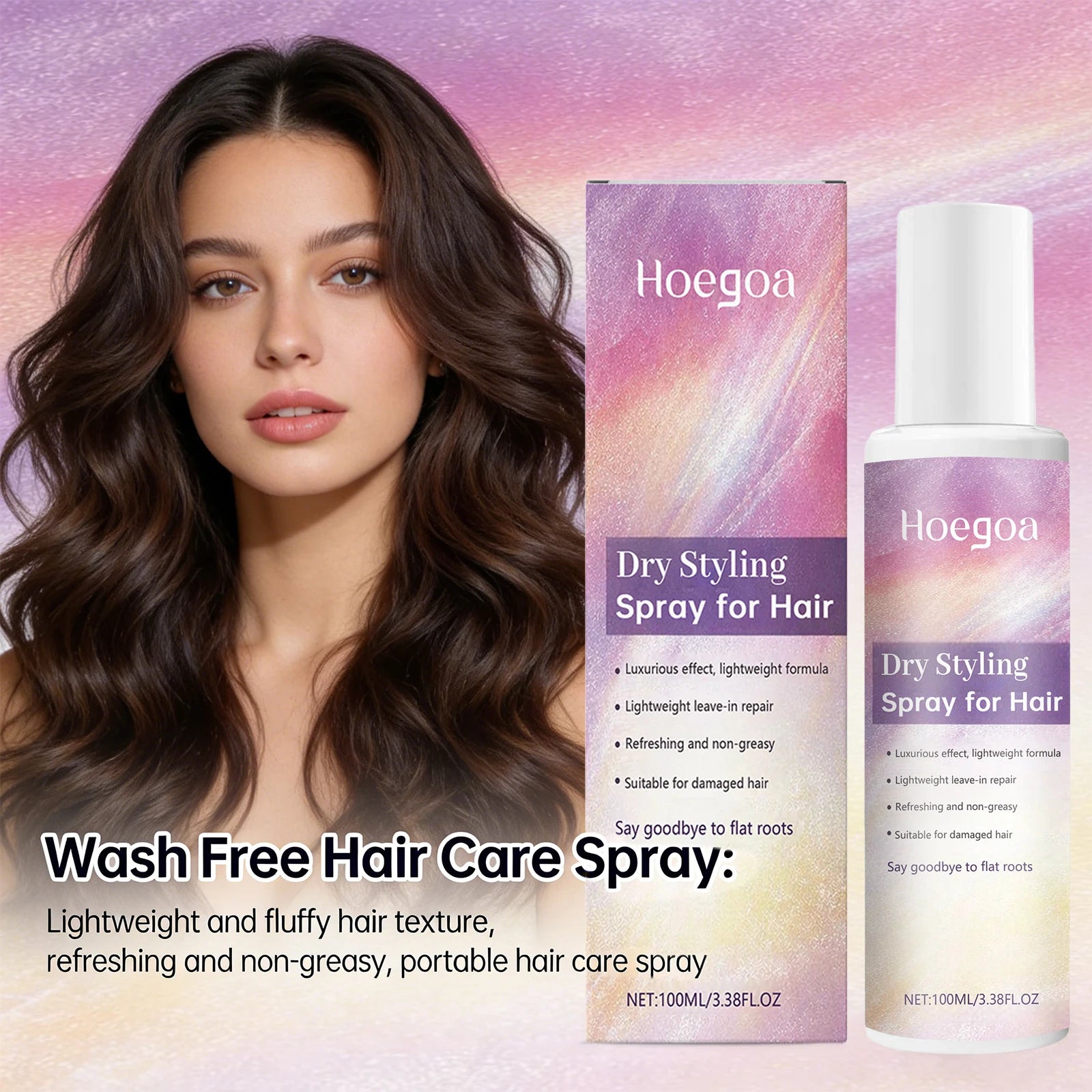 Dry Hair Spray Oil Control No-Wash Dry Hair Spray Fluffy Volumising Hair Non-irritating Scalp Lightweight Hair Refresh Spray Oasis Select