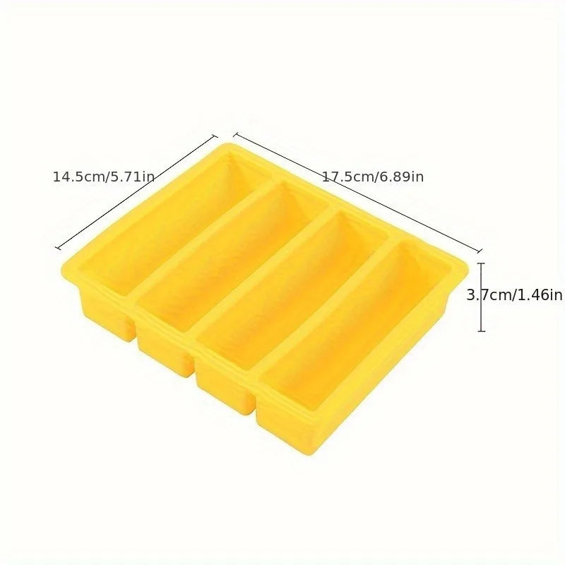 1pc Silicone Freezer Tray with Lid - Durable Kitchen Storage for Soup, Broth & Sauces - Stackable Food Prep Container Oasis Select