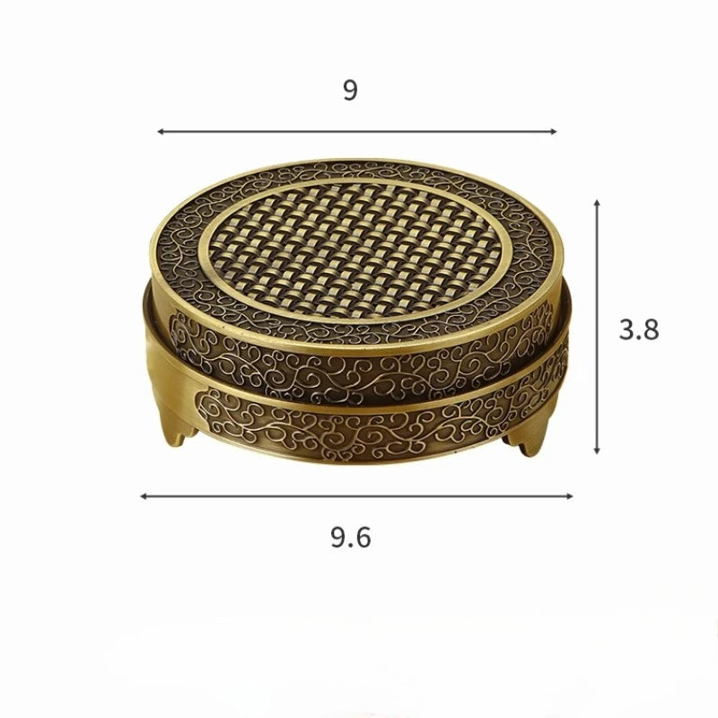 Fireproof Cotton Incense Stand Zinc Alloy Zen-like Indoor Incense Burner Sandalwood Incense Burner for Home Use Oasis Select Incense burner