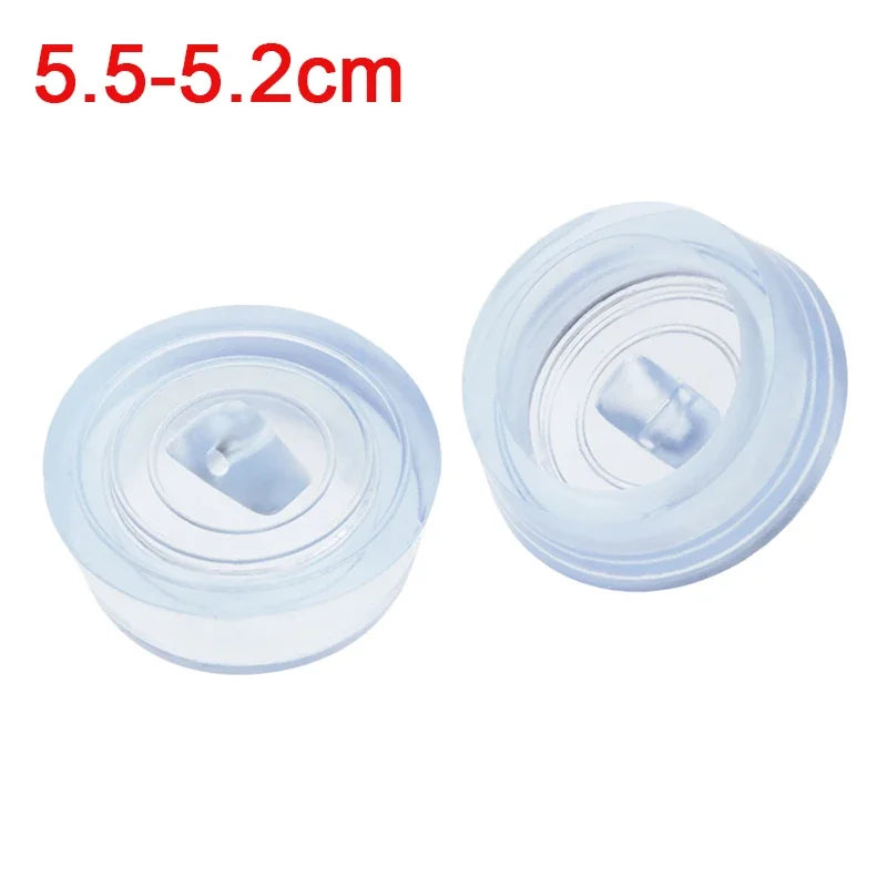 Kitchen Sink Bathtub Drainage Stopper Bath Tub Sink Water Stopper Floor Drain Plug Round Leakage-proof Plug Bathroom Accessories Oasis Select transparent5.5-5.2cm