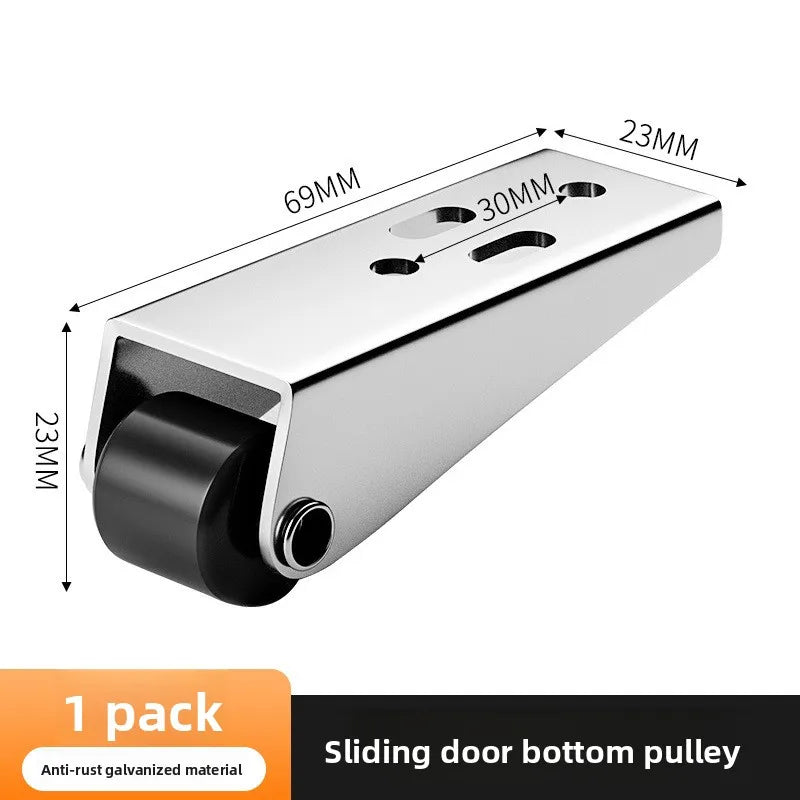 1Pcs Side-Mounted Casters, Silent Rubber Wheels, Drawer Caster, for Furniture, Kitchen Cabinet, Table, Loading Capacity 20KG Oasis Select A with screws