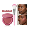 Matte Bouncy Face Blusher and Brush Long Lasting Luminosity Soft Poke Natural Blush Lightweight Blends Seamlessly Korean Makeup Oasis Select Color 6