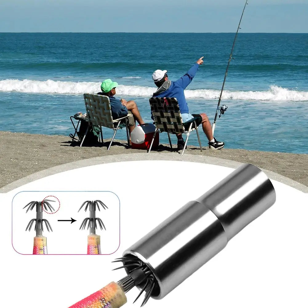 New Stainless Steel Squid Hook Corrector Octopus Hook Repair Tool Can Restore Deformed Fishhook Fishing Pesca Tackle Accessory Oasis Select