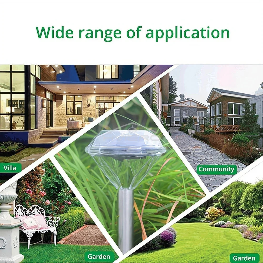 Solar Diamond LED Garden Lawn Light | IP65 Waterproof Outdoor