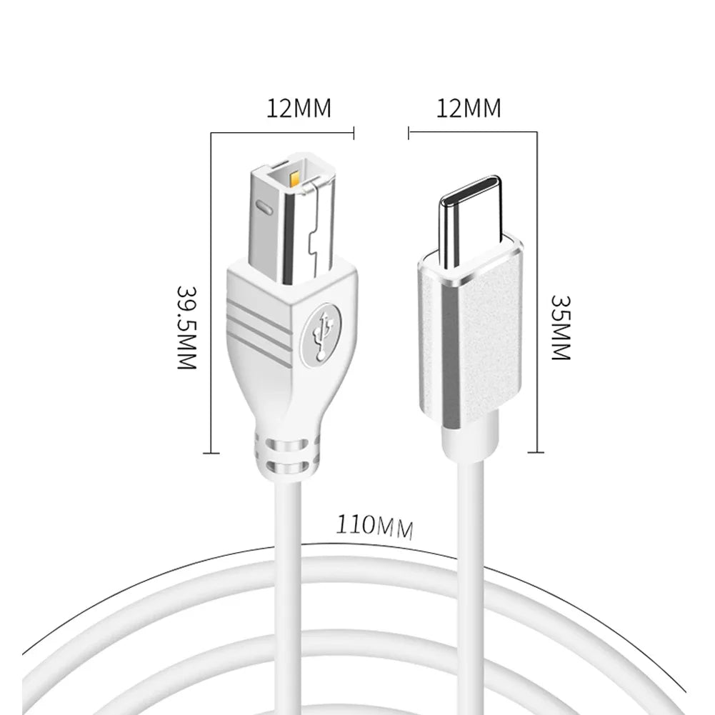 USB Micro/Type-C to USB-B MIDI Cable | Keyboards & Instruments