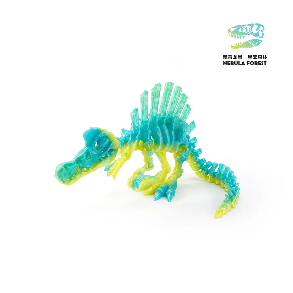 3D Printed Dinosaur Movable Echinosaurus Figurine Dragons Bone Model Desktop Craft Ornament Creative Novelty Gifts for Kids Oasis Select Color 19 13.5CM
