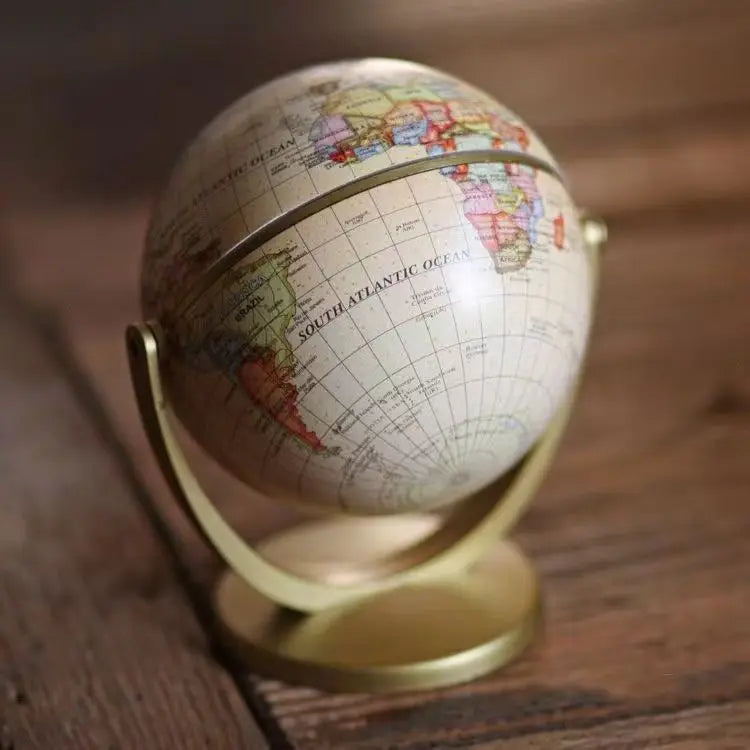 Retro Globe Ornaments Universal Globe Study Decoration Globe Small Mini Trumpet Oasis Select 10.6cm