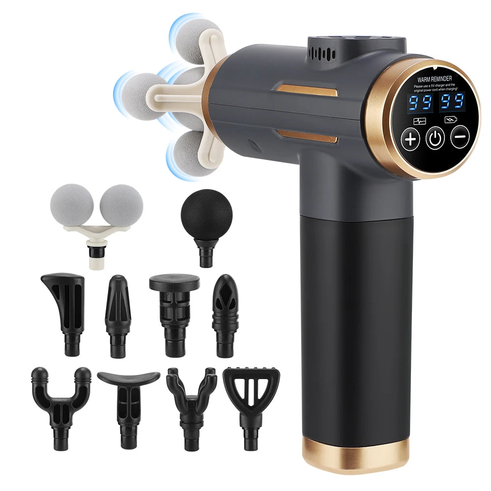 Hailicare Fascia Gun | 99 Speeds, 11 Heads, 24W Massager