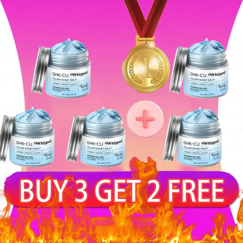 2026Blue Balm Moisturizer with GHK-Cu Copper Peptides & Beef Tallow: Manuka Honey Care for Mature Dry Skin Oasis Select Buy 3 get 2 free